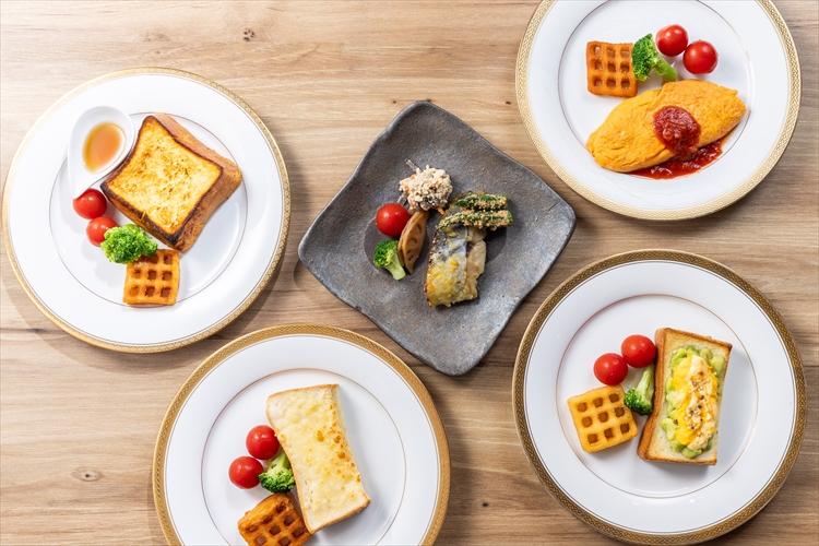 朝食｜メインプレート～｜和洋食５種類からお選びいただけるメインプレート