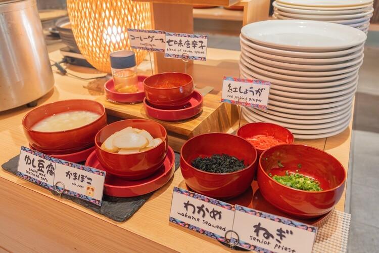 定番のトッピングを豊富にご用意しています