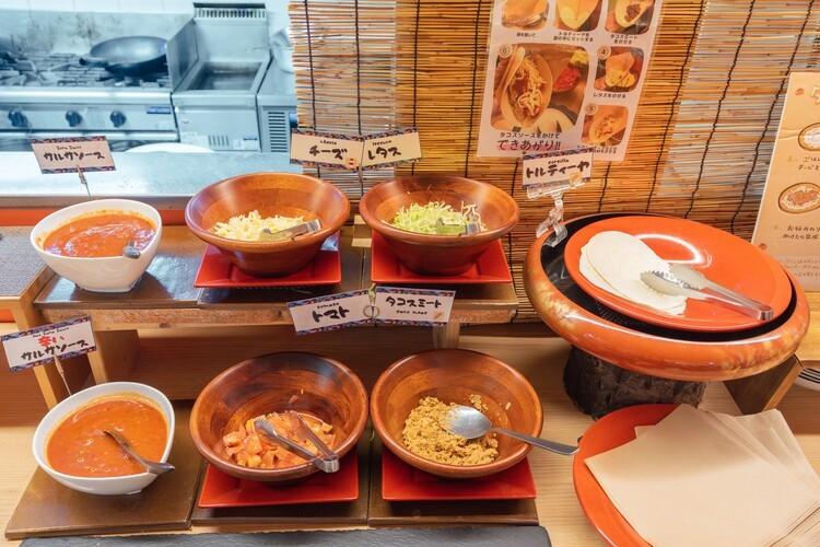 お好みの具材で自分好みのトルティーヤを