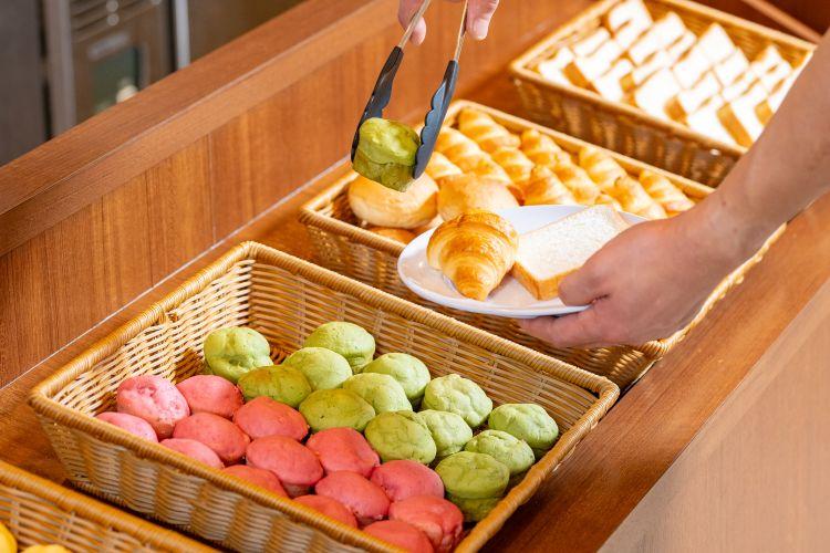 朝食ビュッフェ盛り付け一例