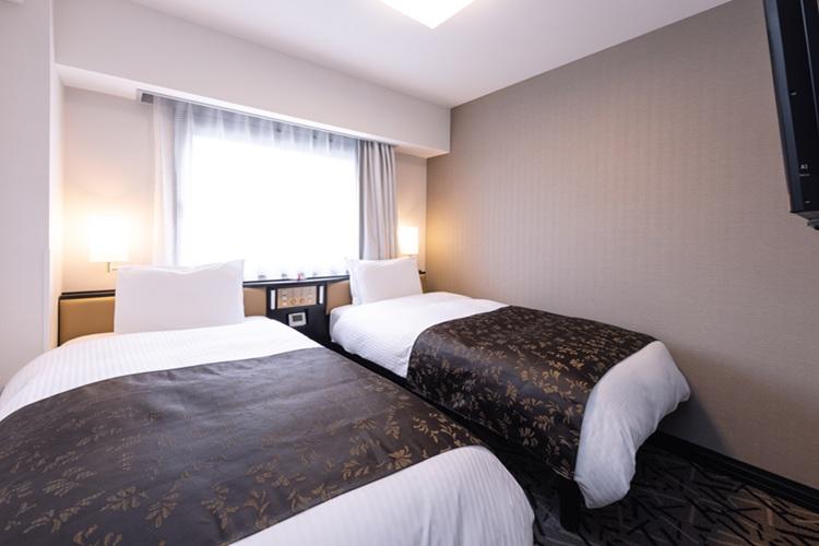 カジュアルツインルーム 広さ13平米〜14平米 / ベッド幅100cm×2台