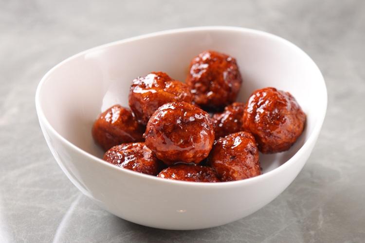 朝食ビュッフェ ミートボール