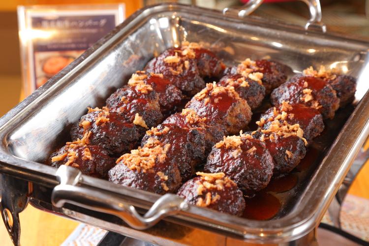 【朝食ビュッフェ】黒毛和牛ハンバーグ