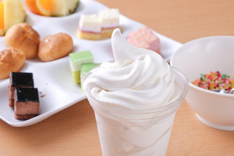 【朝食ビュッフェ】北海道牛乳のソフトクリーム