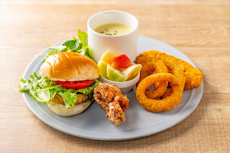 【ブレックファースト】お子様バーガープレート