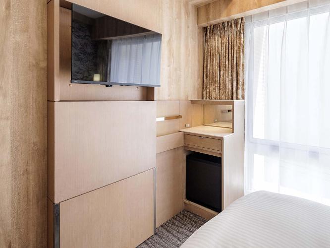 エコノミーダブルルーム13.6平米(ベッド幅180cm×1台)