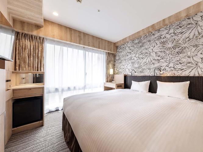 エコノミーダブルルーム13.6平米(ベッド幅180cm×1台)