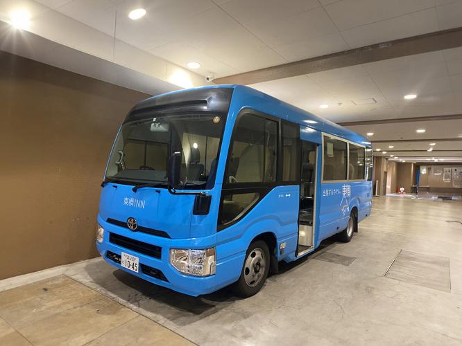 無料の送迎バス※写真はイメージです。