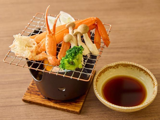 〇網焼き(蟹は冬季限定)　※イメージ