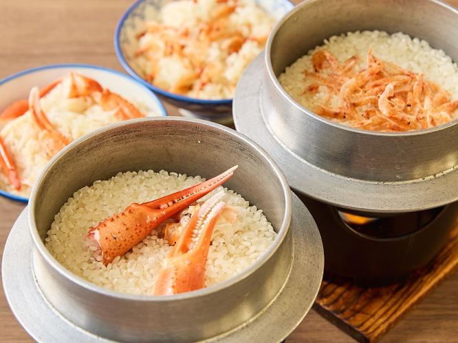〇釜飯(蟹は冬季限定)　※イメージ