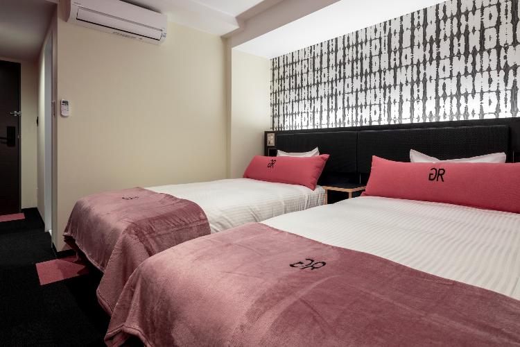 ツインA / ３〜４名で利用の場合はワンベッド２名利用となります