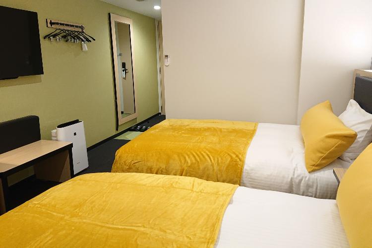 ツインA / ３〜４名で利用の場合はワンベッド２名利用となります