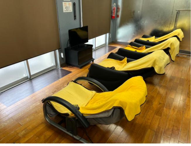 サウナ休憩室です。