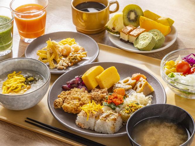 ◆朝食ビュッフェ｜盛り付け一例（和食）