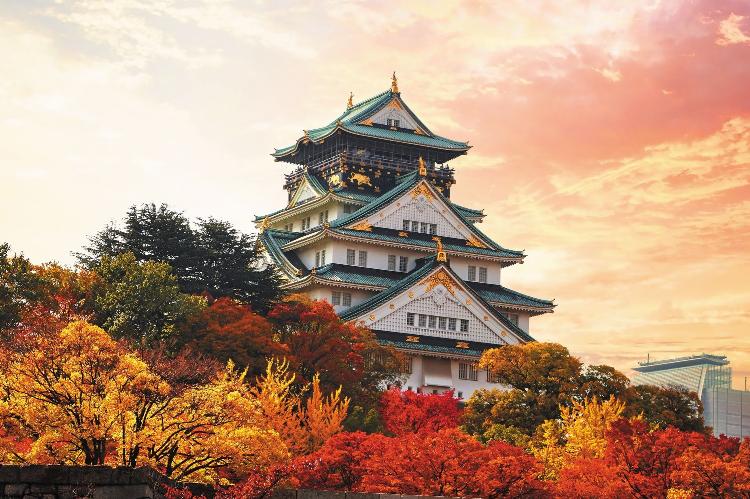 秋の大阪城