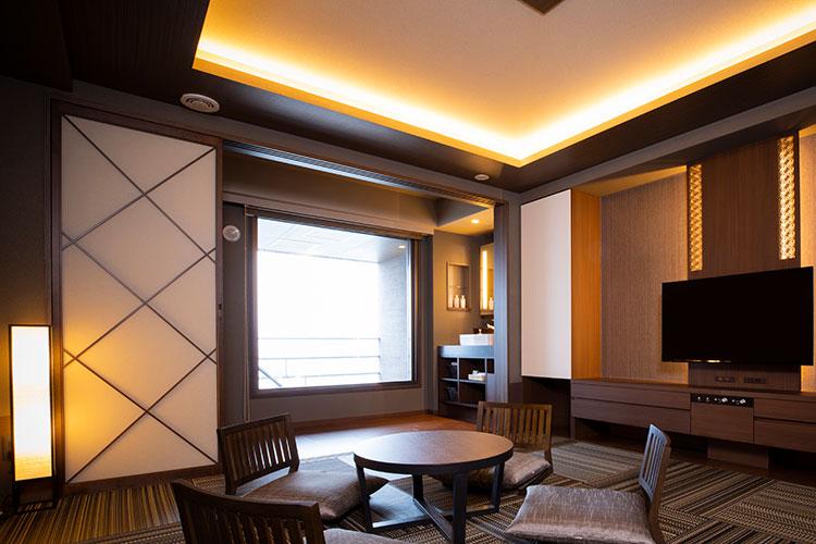 【海側】◆喫煙◆ 露天風呂付デラックス和室(38平米)<BR>【海側】◇禁煙◇ 露天風呂付デラックス和室(38平米)