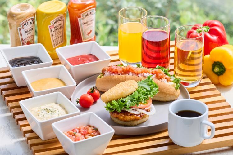 【ご朝食】地産特有のサンドやバーガーなどをお楽しみください。