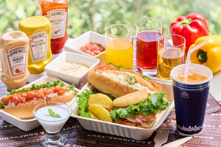 【ご朝食】地産特有のサンドやバーガーなどをお楽しみください。