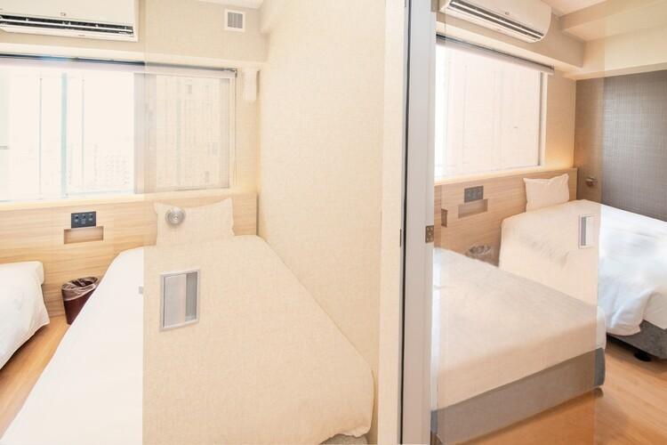 【コネクティングルーム】2つのお部屋を、廊下を出ずに行き来できる