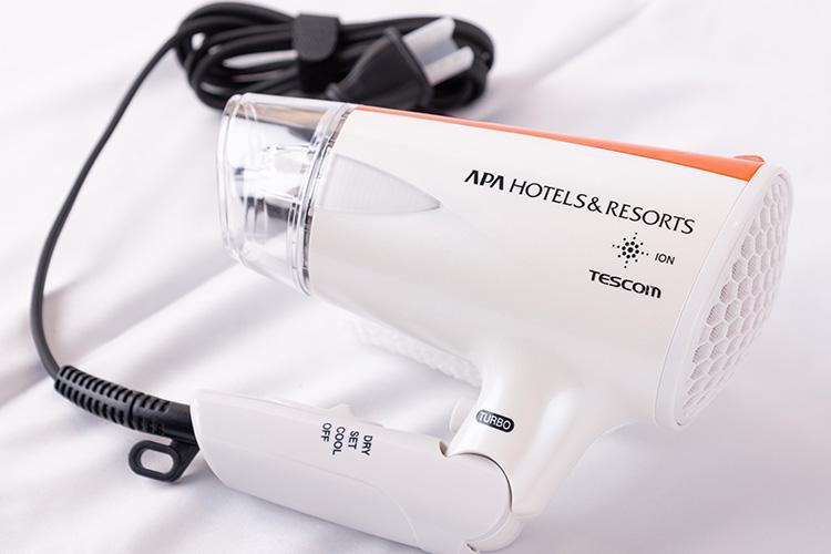 全部屋にアパオリジナルドライヤーを設置。