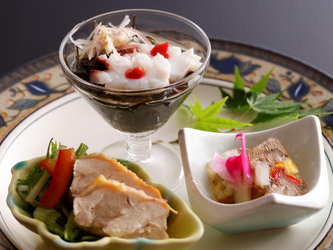 2026年夏 旬彩味覚会席 酢の物三種盛り