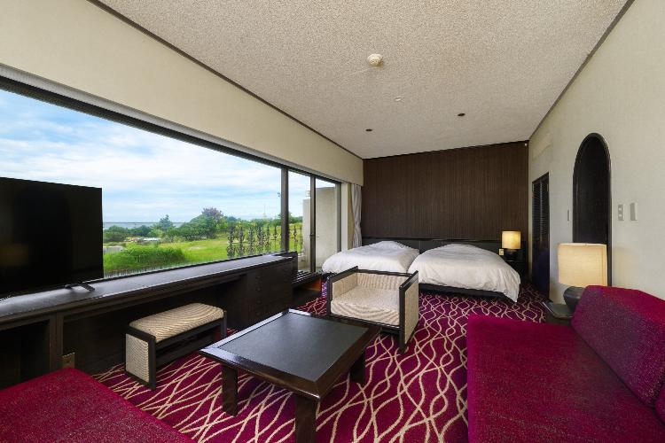 角島大橋側　オーシャンビュー洋室(禁煙)　37平米