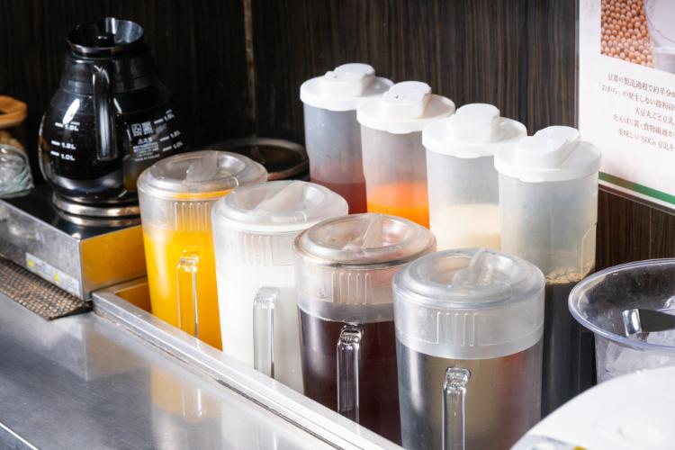 ドリンクもご自由にお選びください