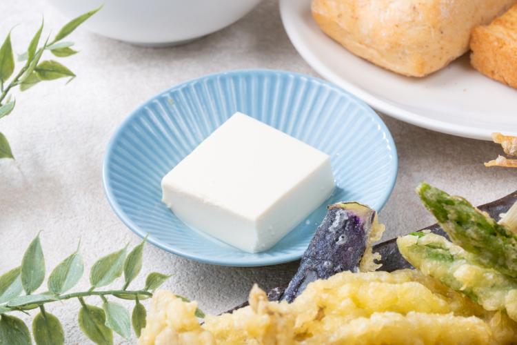 銀ゆば自慢の豆富！健康朝食には欠かせません！