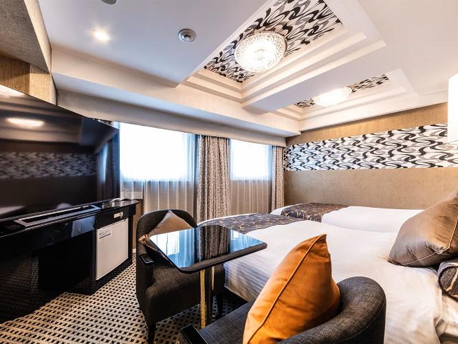 デラックスツイン禁煙室【本館最上階 20階】