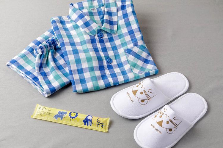 お子様用アメニティ:パジャマ・スリッパ・歯ブラシ(ご希望時はフロントスタッフへお申し付け下さい)