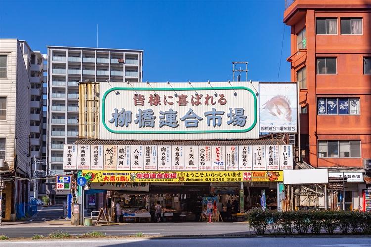 周辺観光/【柳橋連合市場】鮮魚、野菜、肉、漬物など博多のうまかもんが勢揃いする市場／写真提供：福岡市