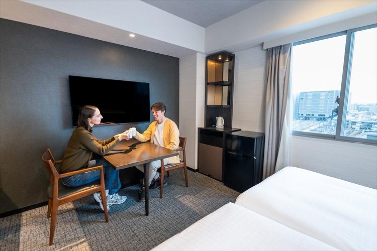 客室滞在イメージ／デラックスツイン　【24平米・ベッド幅110cm×2台・全室禁煙】