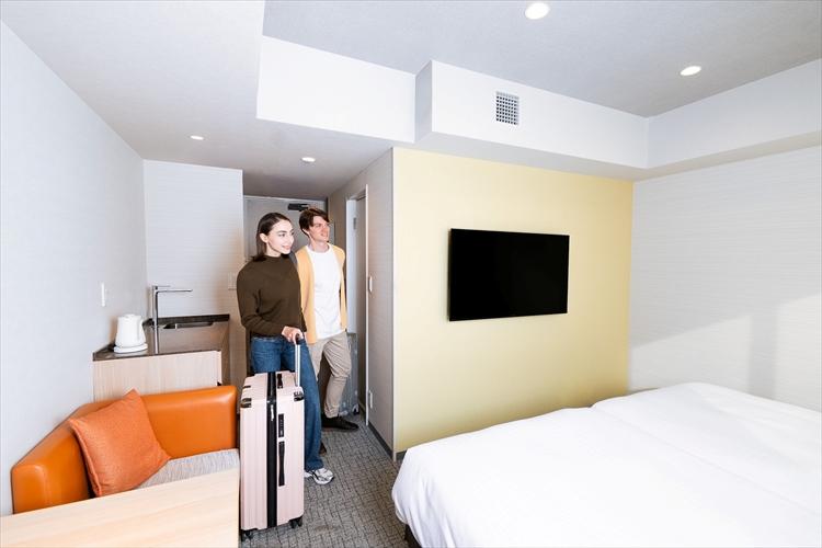 客室滞在イメージ／レジデンシャルツイン　【24平米・ベッド幅110cm×2台・全室禁煙】