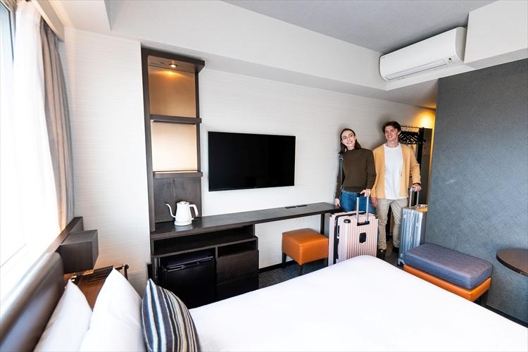 客室滞在イメージ／モデレートダブル　【18平米・ベッド幅160cm・全室禁煙】