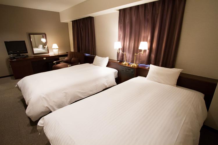 ツインルーム■26平米■120センチ幅ベッド×2台