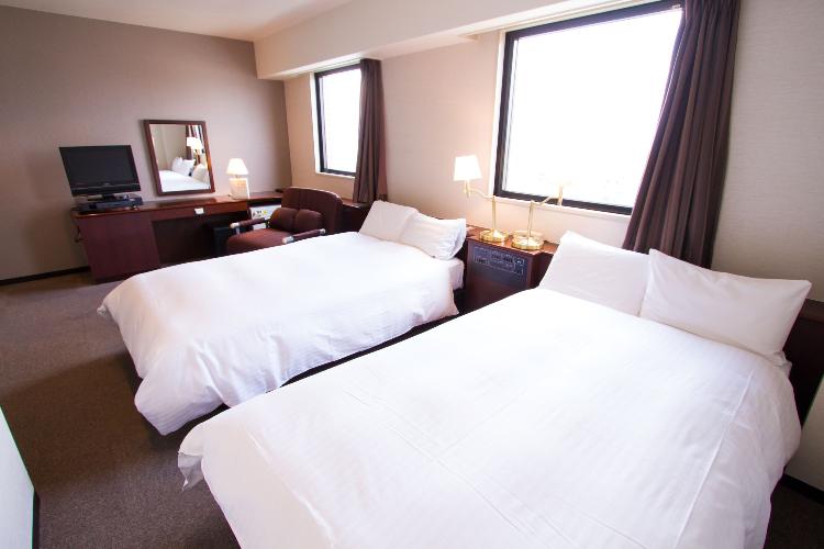 ツインルーム■26平米■120センチ幅ベッド×2台