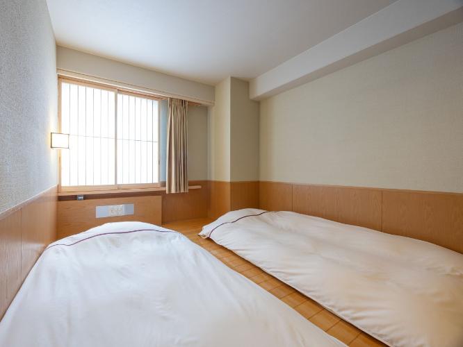 こあがりツイン◇禁煙◇17平米◇敷布団幅110cm◇靴を脱ぐコンセプト