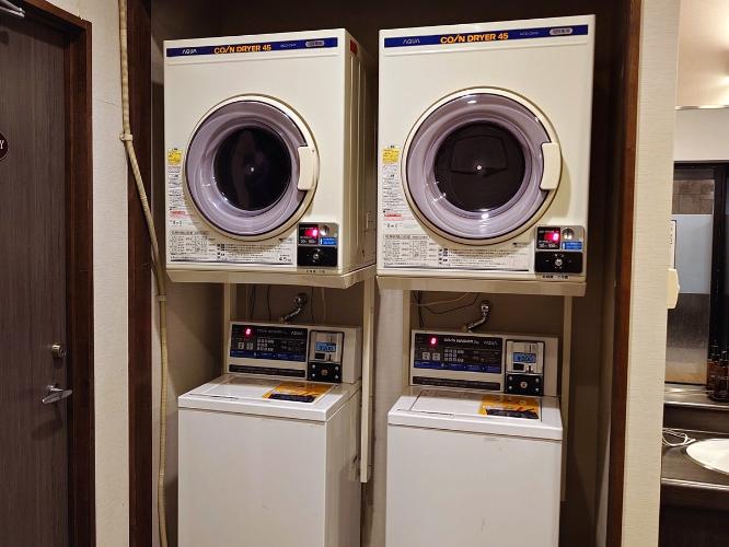 ■大浴場内のコインランドリーコーナー