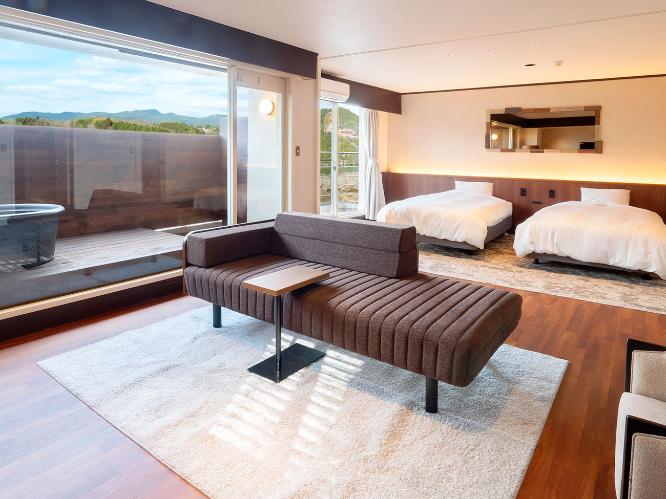 スーペリア露天風呂付ツイン　※画像の浴槽は温泉ではございません