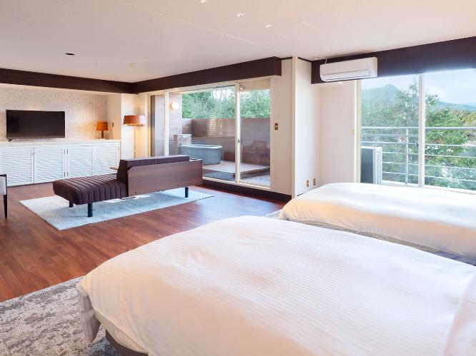 スーペリア露天風呂付ツイン　※画像の浴槽は温泉ではございません