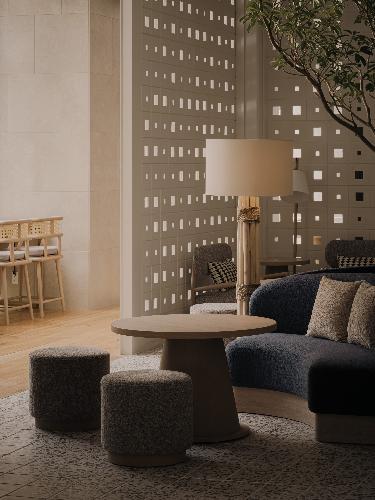 ロビー＿デスク＆チェアー