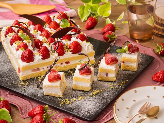 ストロベリーショートケーキ（4/15～6/30春のフェアメニュー）　※イメージ
