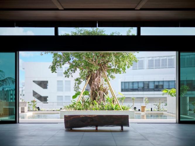 琉球の島々のエネルギーを感じるロビー＆テラス