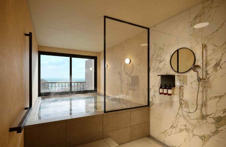 サンカラ ジュニアスイート 広い浴室