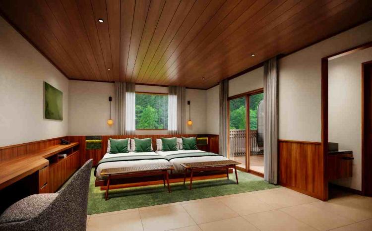 サンカラ ヴィラスイート メインベッドルーム