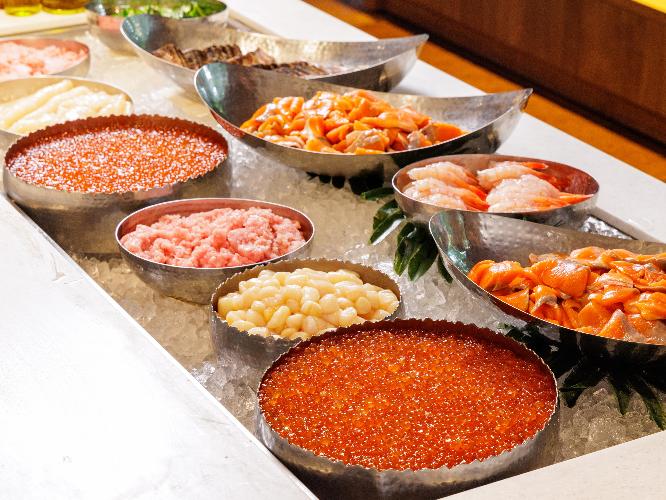 朝食メニュー『海鮮丼コーナー』