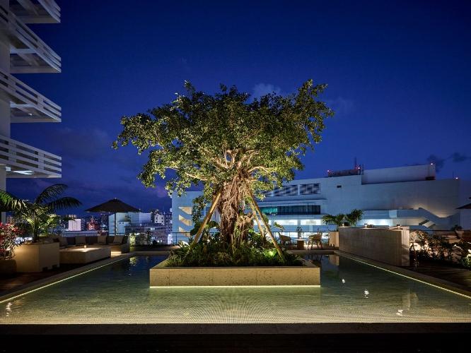 那覇の中心にいることを忘れるテラス