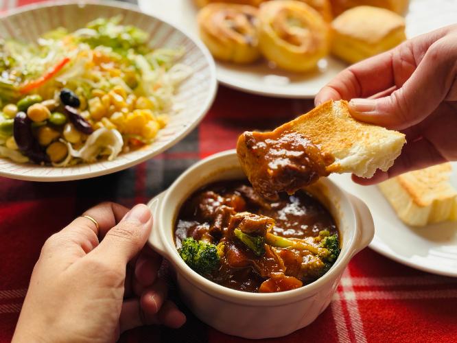 【ぽかぽか巡る】朝の体温を1℃上げるビーフシチュー！料理長の想いと食材をじっくりコトコト煮込んでます