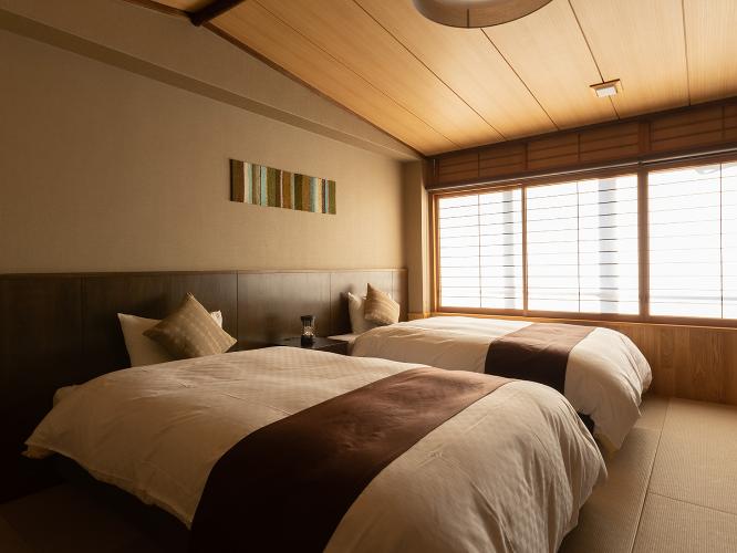 【一般客室A】快適なベッドタイプ。当館で最もスタンダードなお部屋です。