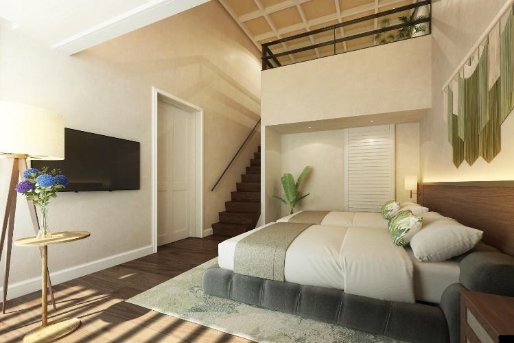 【プールヴィラスイート】ベッドルーム※画像は計画中となり実際とは異なる場合がございます